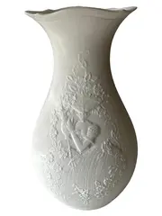 Vorschaubild 3 von KAISER Vase Porzellan Klassisch Weiß Blumen 23cm bauchig floral