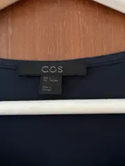 Vorschaubild 2 von Damen Freizeitkleid Gr. S/36 Blau Baumwolle Taschen Minikleid
