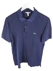 Vorschaubild 1 von Herren Poloshirt Slim Fit Gr. L Navy Blau Baumwolle