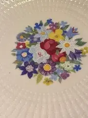 Vorschaubild 2 von Selb Kuchenteller 19cm Porzellan Blumenmuster Traditionell Weiß