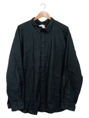Vorschaubild 1 von Pier One Herren Freizeithemd Schwarz 3XL Baumwolle Langarm Casual