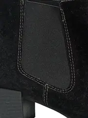 Vorschaubild 2 von Damen Stiefeletten Gr. 41 Schwarz Wildleder Chelsea Boots Modisch