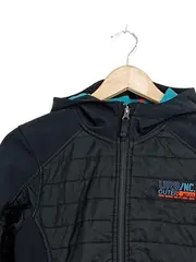 Vorschaubild 3 von Steppjacke Kinder Gr. 146 Schwarz Kapuze Outdoor Jacke