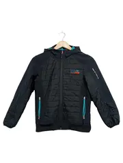 Vorschaubild 1 von Steppjacke Kinder Gr. 146 Schwarz Kapuze Outdoor Jacke