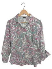 Vorschaubild 1 von Edition Damen Hemdbluse Gr. 42 Paisley Muster Langarm