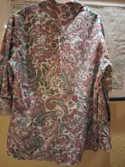 Vorschaubild 2 von Edition Damen Hemdbluse Gr. 42 Paisley Muster Langarm