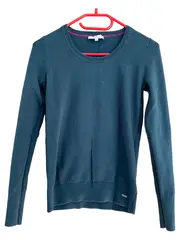 Vorschaubild 1 von Damen Pullover Gr. 36/S Blau Casual Baumwolle Langarm