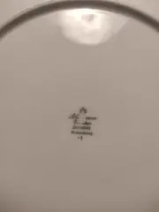 Vorschaubild 3 von Bavaria Essteller Rosenmuster Porzellan 24cm Weiß Rosa