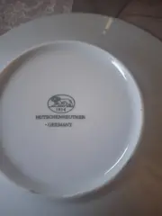 Vorschaubild 2 von Untertassen 5 Stück Weiß Relief Muster Porzellan Germany