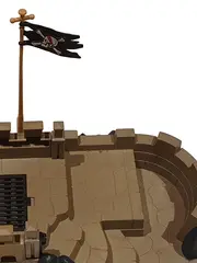 Vorschaubild 3 von Piratenburg Festung Burg Pirat Spielfigur Kinder Braun