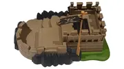 Vorschaubild 2 von Piratenburg Festung Burg Pirat Spielfigur Kinder Braun