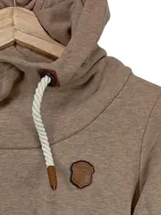 Vorschaubild 4 von Damen Kapuzenpullover Hoodie Beige Gr. 36/S Casual