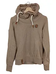 Vorschaubild 1 von Damen Kapuzenpullover Hoodie Beige Gr. 36/S Casual