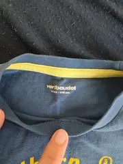 Vorschaubild 3 von T-Shirt Jungen Gr. 108/110 Blau Gelb Aufdruck Kurzarm