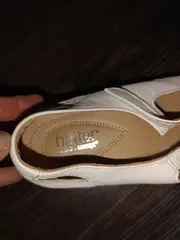 Vorschaubild 7 von Damen Sandalen Gr. 40 Weiß Komfortabel Lochmuster Klettverschluss Leder