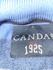 Vorschaubild 2 von Canda Herren Pullover Gr. 50 L Blau Gestreift Reißverschluss Casual