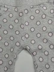 Vorschaubild 3 von Jogginghose Baby Mädchen Punkte Grau Baumwolle Gr. 56