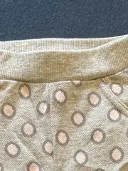 Vorschaubild 2 von Jogginghose Baby Mädchen Punkte Grau Baumwolle Gr. 56