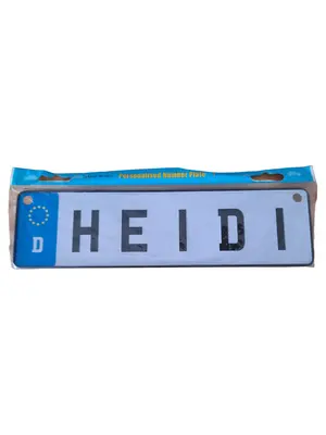 OUT OF THE BLUE Blechschild