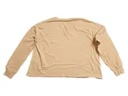 Vorschaubild 2 von Damen Langarmshirt Beige Gr. 38/M Baumwolle Casual