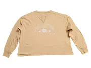 Vorschaubild 1 von Damen Langarmshirt Beige Gr. 38/M Baumwolle Casual