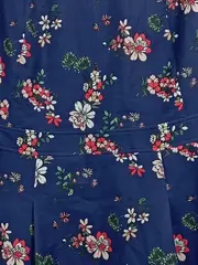 Vorschaubild 4 von EDC Damen Sommerkleid Gr. 40 L Blau Blumenmuster Feminin Kurzarm