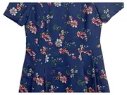 Vorschaubild 3 von EDC Damen Sommerkleid Gr. 40 L Blau Blumenmuster Feminin Kurzarm