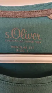 Vorschaubild 3 von Herren T-Shirt Baumwolle Logo Print Petrol Gr. L