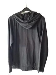 Vorschaubild 2 von Herren Sweatjacke Kapuze Grau L Baumwolle Sportlich Melange