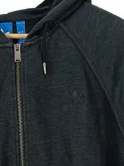 Vorschaubild 3 von Herren Sweatjacke Kapuze Grau L Baumwolle Sportlich Melange