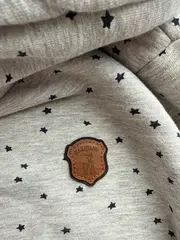 Vorschaubild 2 von Damen Hoodie Gr. 38/M Grau Sterne Casual Langarm