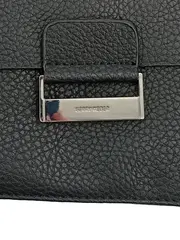 Vorschaubild 4 von Damen Umhängetasche Schwarz Elegant Leder Schultertasche 24x15cm