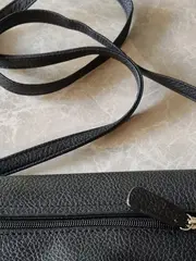 Vorschaubild 6 von Damen Umhängetasche Schwarz Elegant Leder Schultertasche 24x15cm