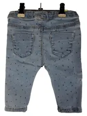 Vorschaubild 2 von Baby Girl Jeans Hose Gr. 74 Hellblau Buchstaben Muster 6-9 Monate