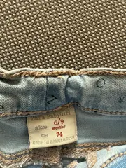 Vorschaubild 3 von Baby Girl Jeans Hose Gr. 74 Hellblau Buchstaben Muster 6-9 Monate