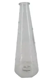 Vorschaubild 1 von Vase Modern Glas Transparent kegelförmig 19cm Blumenvase Deko