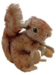 Vorschaubild 1 von Eichhörnchen Plüschtier mit Eichel Kuscheltier Vintage