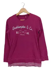 Vorschaubild 1 von Sweatshirt Kinder Rosa Gr. 164 Schriftzug Baumwolle Casual
