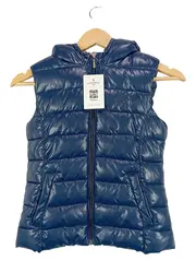 Vorschaubild 1 von Steppweste Kapuze Weste Blau Gr. 150/152 Kinder