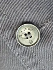 Vorschaubild 3 von Damen Blazer Gr. 38/M Business Stil Blau Baumwolle