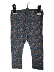 Vorschaubild 1 von Mädchen Leggings Blumenmuster Blau Gr. 74 6-9 Monate