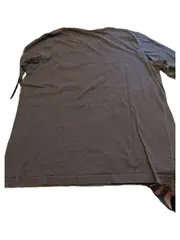 Vorschaubild 6 von Langarmshirt Herren Gr. L Grau Statement Print Baumwolle