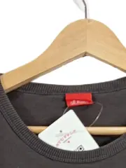 Vorschaubild 3 von Langarmshirt Herren Gr. L Grau Statement Print Baumwolle