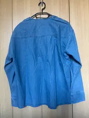 Vorschaubild 2 von Damen Jeanshemd Hemdbluse Gr. 34 Blau Casual Baumwolle V-Ausschnitt