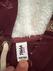 Vorschaubild 3 von Mädchen Hoodie Kleid Sweatkleid Rot Pferdeprint Gr. 158, 164