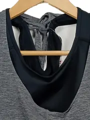 Vorschaubild 2 von Damen Sport BH Tanktop Grau Gr. 34 Sportlich Meliert