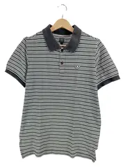 Vorschaubild 7 von Herren Poloshirt Gestreift Schwarz Gr. 46 S Kurzarm Baumwolle