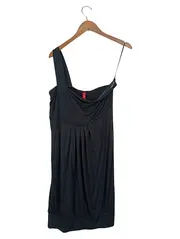 Vorschaubild 1 von EDC Damen festliches Kleid Schwarz Elegant Gr. 42/XL Midikleid