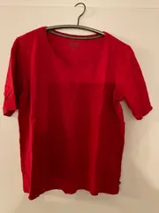Vorschaubild 3 von Damen T-Shirt Rot Gr. XXL Basic Organic Cotton Kurzarm