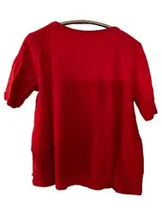 Vorschaubild 2 von Damen T-Shirt Rot Gr. XXL Basic Organic Cotton Kurzarm
